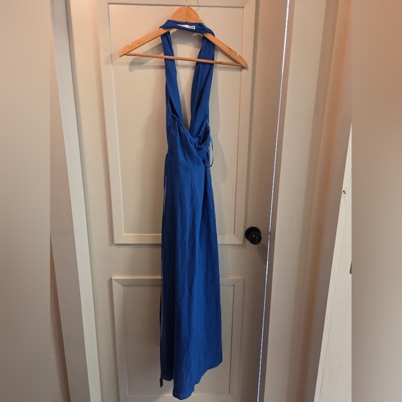 Zara Linen Halter Dress Xs - Picture 12 of 15